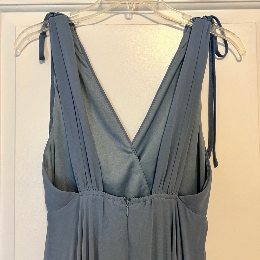 Lulus Dusty Blue Sleeveless Formal Maxi Dress - Picture 6 of 6